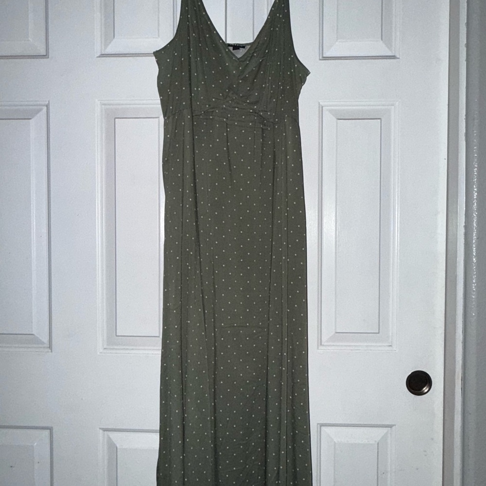 Tea Length Stretch Challis Trapeze Dress